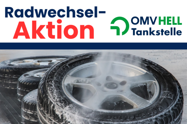 Radweechsel Aktion OMV Tankstelle Hell Schärding